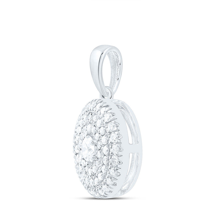1/3CTW-NAT DIA CN FASHION ROUND PENDANT Daisy Joyeria