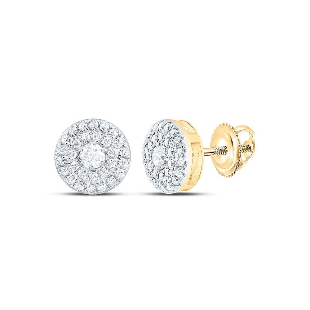 1/3CTW-NAT DIA CN FASHION ROUND EARRING Daisy Joyeria