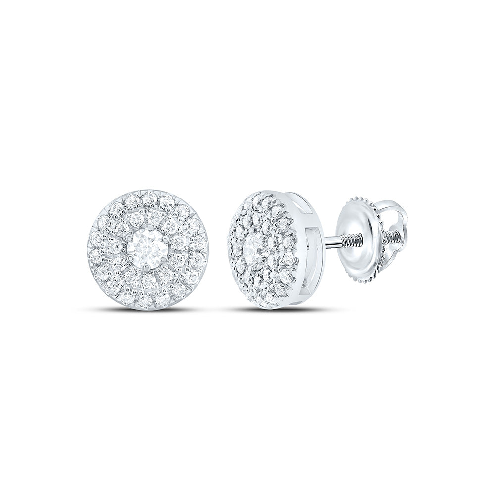 1/3CTW-NAT DIA CN FASHION ROUND EARRING Daisy Joyeria