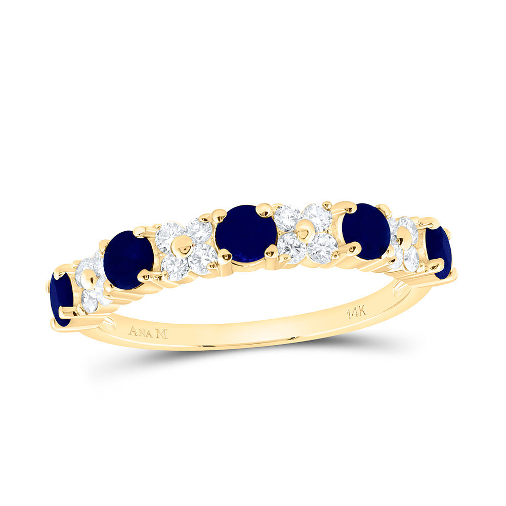 1/3CTW-NAT DIA ANA M 7/8CT RD-BS, NAT GEM RING Daisy Joyeria