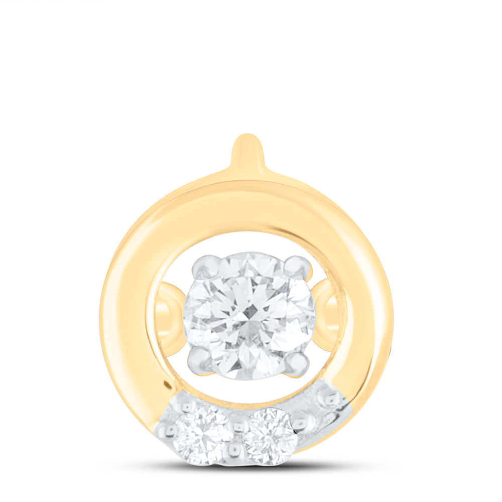 1/12CTW-NAT DIA CN TWINKLE FASHION ROUND PENDANT Daisy Joyeria