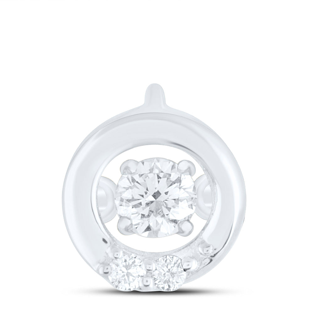 1/12CTW-NAT DIA CN TWINKLE FASHION ROUND PENDANT Daisy Joyeria