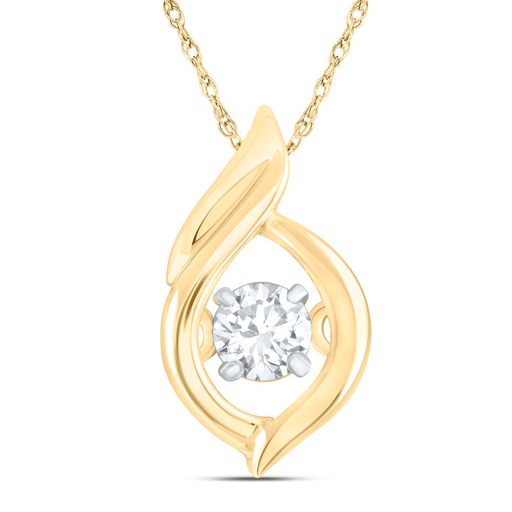 1/12CTW-NAT DIA CN TWINKLE FASHION PENDANT Daisy Joyeria