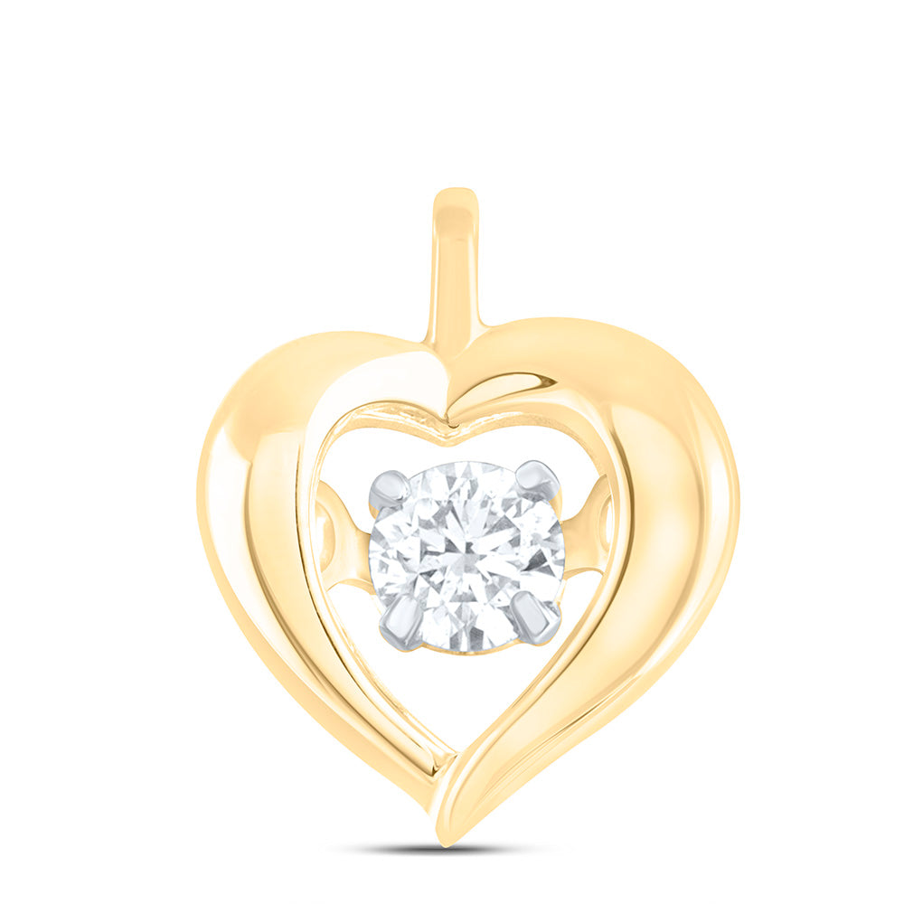 1/12CTW-NAT DIA CN TWINKLE FASHION HEART PENDANT Daisy Joyeria