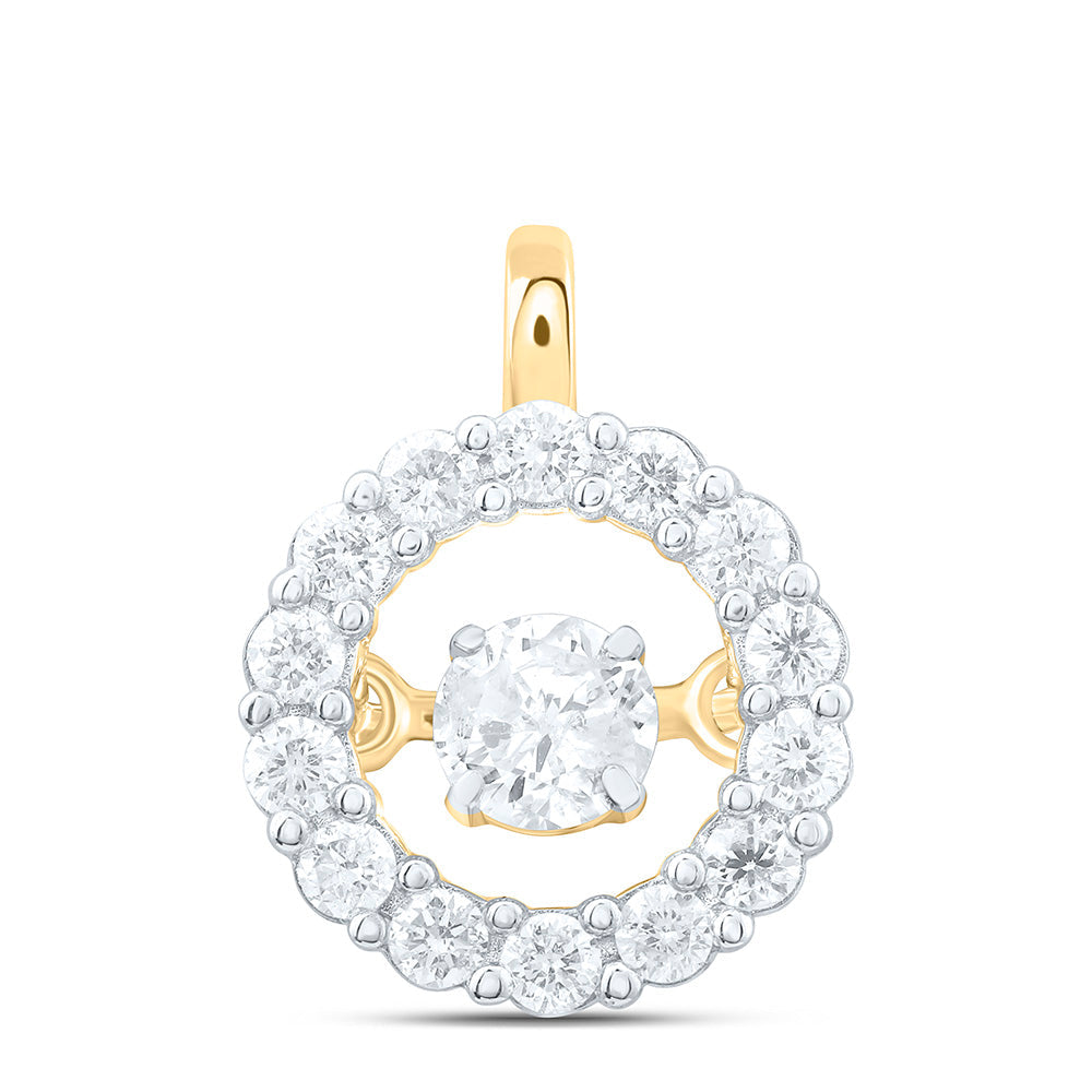 1/4CTW-NAT DIA CN TWINKLE FASHION ROUND PENDANT Daisy Joyeria