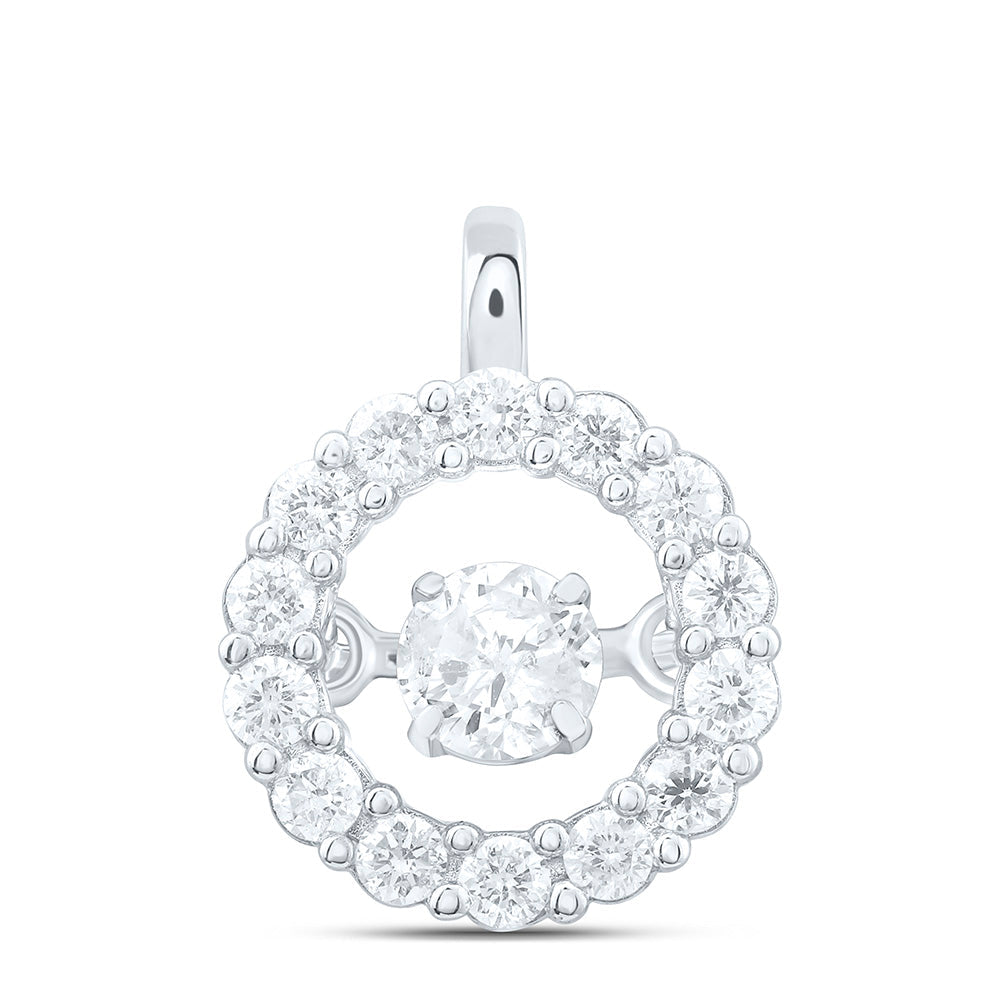 1/4CTW-NAT DIA CN TWINKLE FASHION ROUND PENDANT Daisy Joyeria