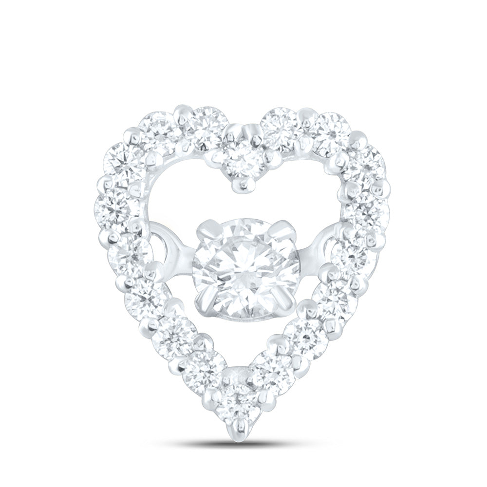 1/5CTW-NAT DIA CN TWINKLE FASHION HEART PENDANT Daisy Joyeria