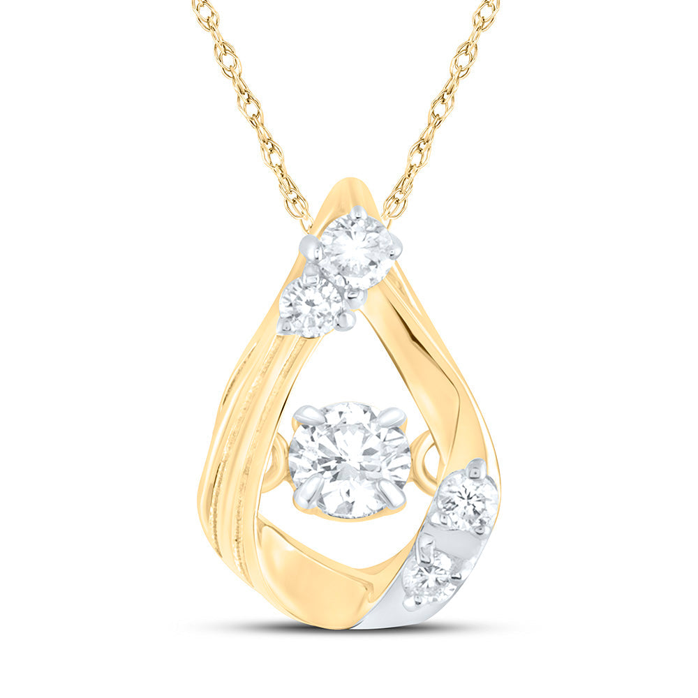 1/8CTW-NAT DIA CN TWINKLE FASHION PENDANT Daisy Joyeria