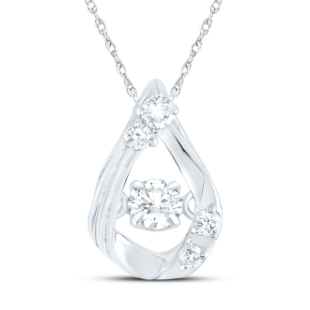 1/8CTW-NAT DIA CN TWINKLE FASHION PENDANT Daisy Joyeria