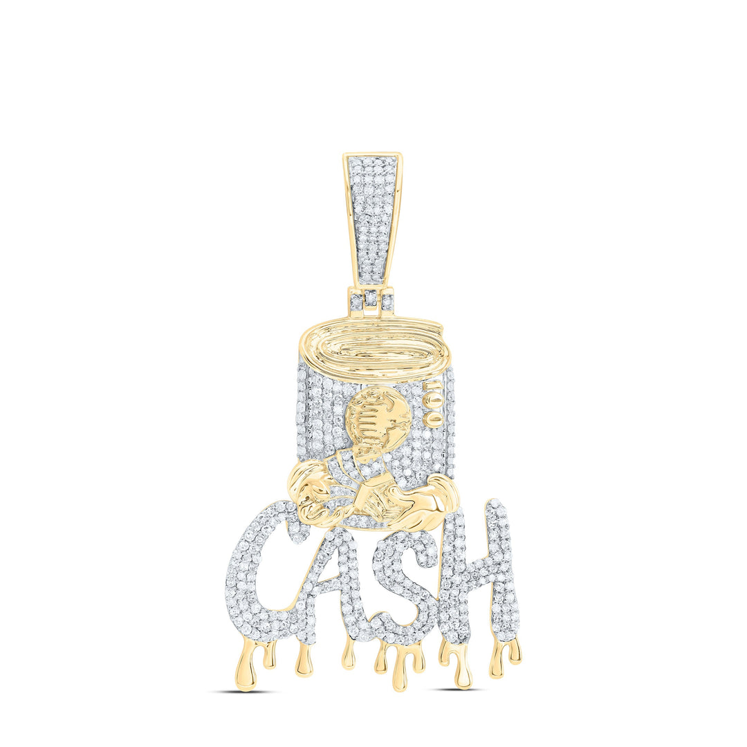 1 CTW-NAT DIA NK CASH MENS CHARM Daisy Joyeria