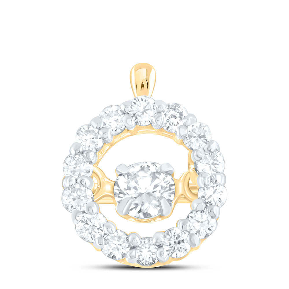 1/4CTW-NAT DIA CN TWINKLE FASHION ROUND PENDANT Daisy Joyeria