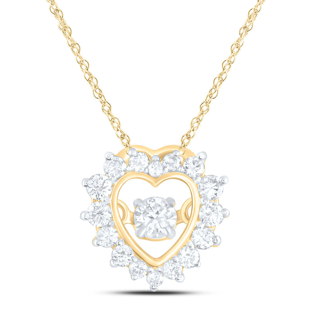 1/5CTW-NAT DIA CN TWINKLE FASHION HEART PENDANT Daisy Joyeria