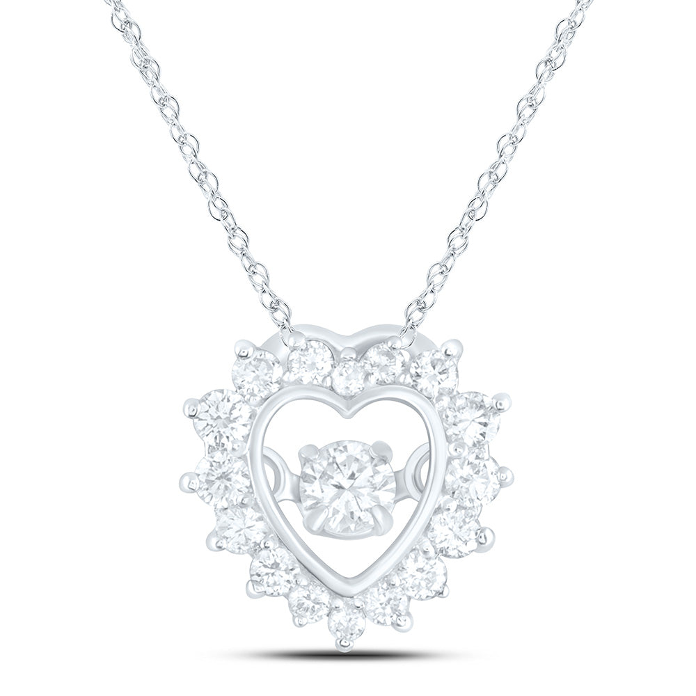 1/5CTW-NAT DIA CN TWINKLE FASHION HEART PENDANT Daisy Joyeria