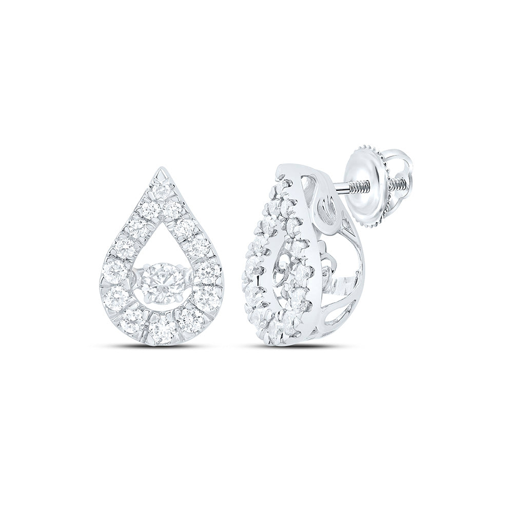 1/2CTW-NAT DIA CN TWINKLE FASHION PEAR EARRING Daisy Joyeria