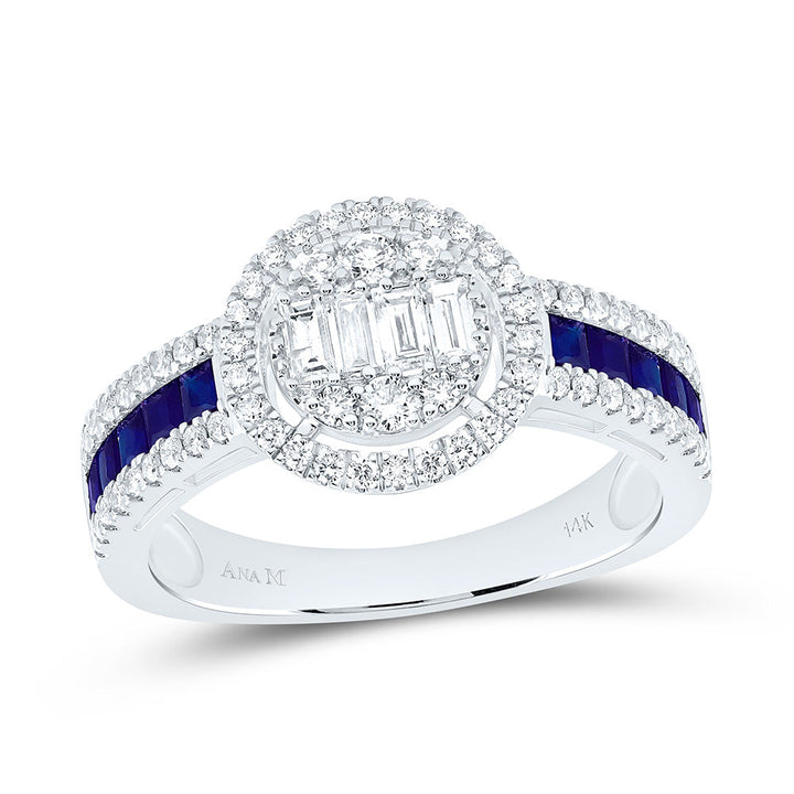 5/8CTW-NAT DIA ANA M 5/8CT-PR-BS NAT GEM ROUND RING Daisy Joyeria