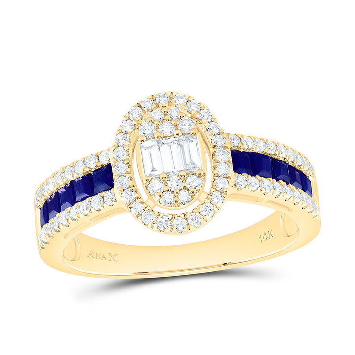 1/2CTW-NAT DIA ANA M 5/8CT-PR-BS NAT GEM OVAL RING Daisy Joyeria
