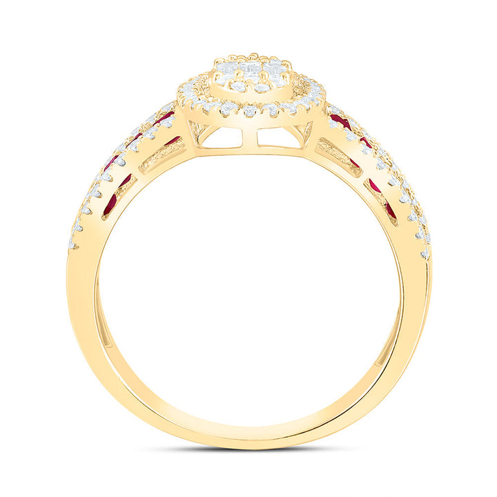 1/2CTW-NAT DIA ANA M 1/2CT-PR-RU NAT GEM OVAL RING Daisy Joyeria
