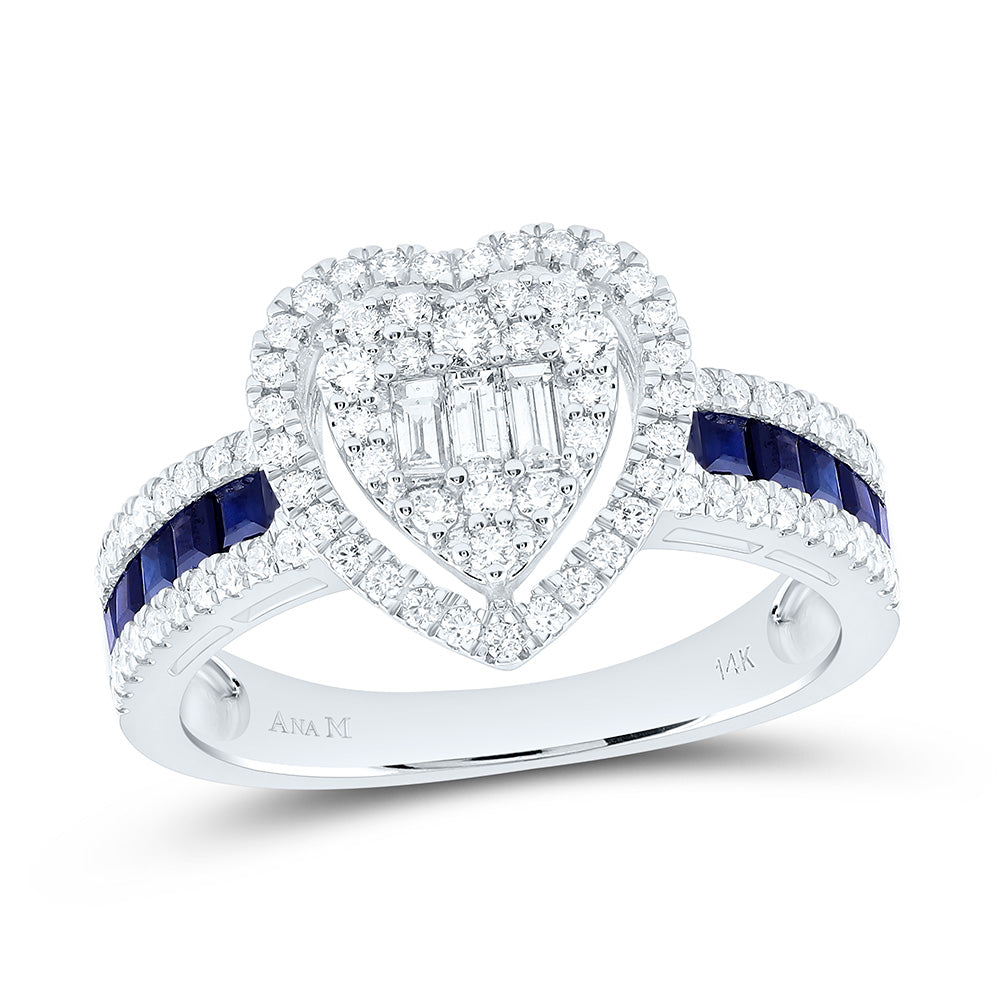 5/8CTW-NAT DIA ANA M 5/8CT-PR-BS NAT GEM HEART RING Daisy Joyeria