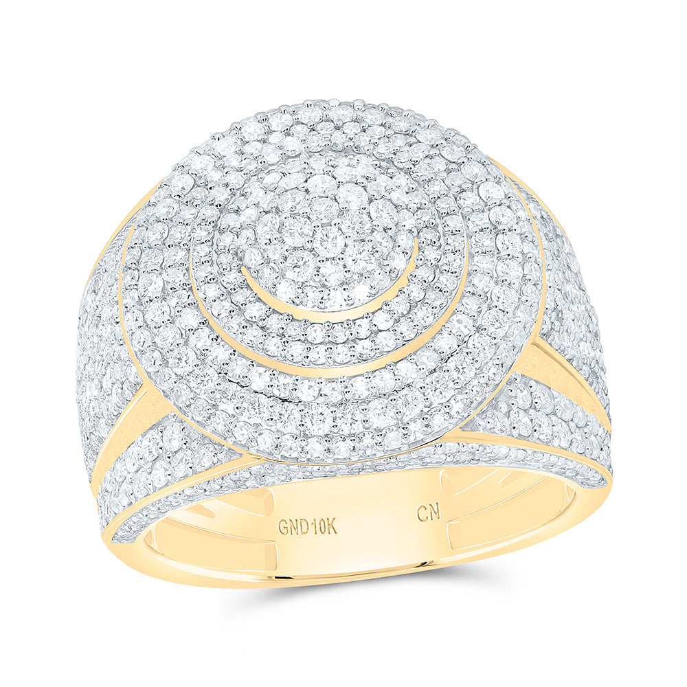 2 5/8CTW-NAT DIA CN ROUND MENS RING Daisy Joyeria