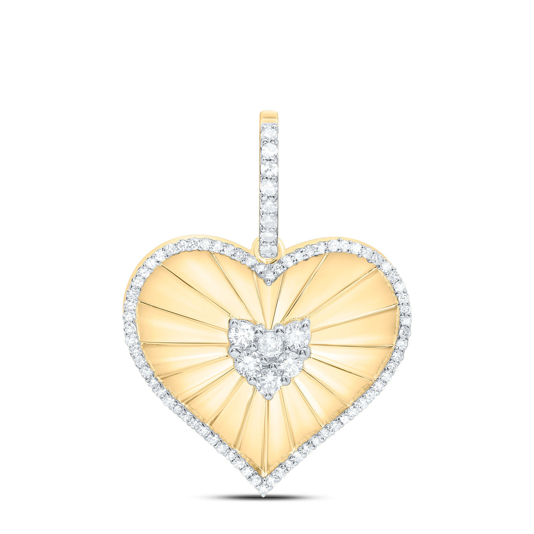 1/2CTW-NAT DIA NK HEART PENDANT Daisy Joyeria