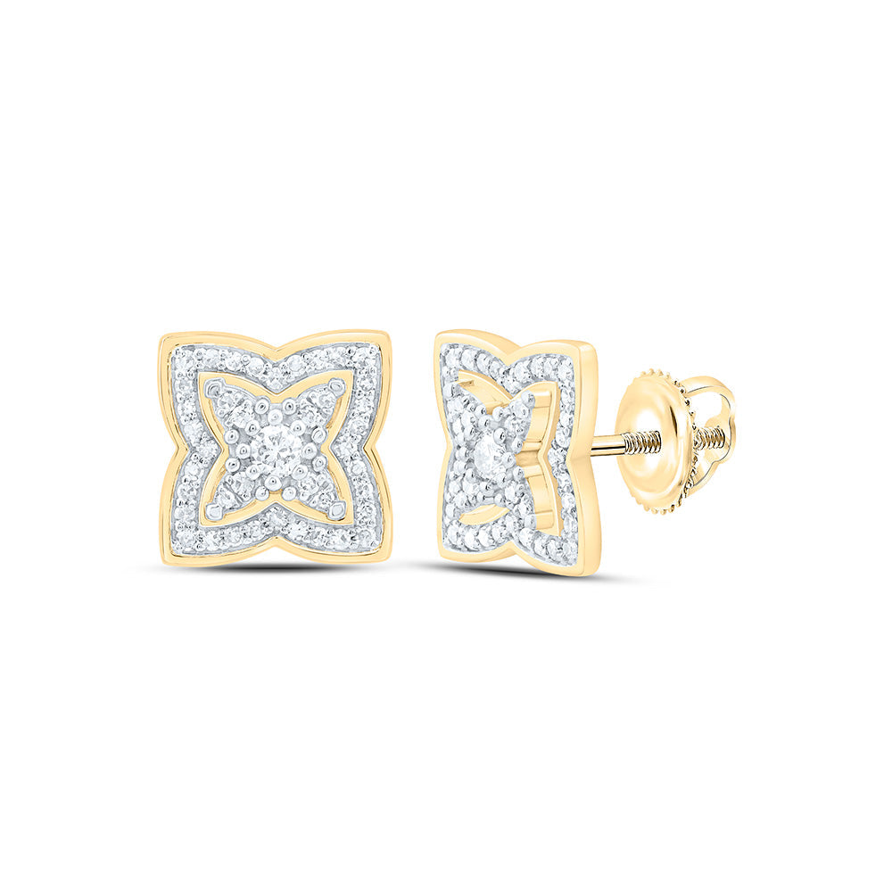 1/3CTW-NAT DIA NK FASHION FLOWER EARRING Daisy Joyeria