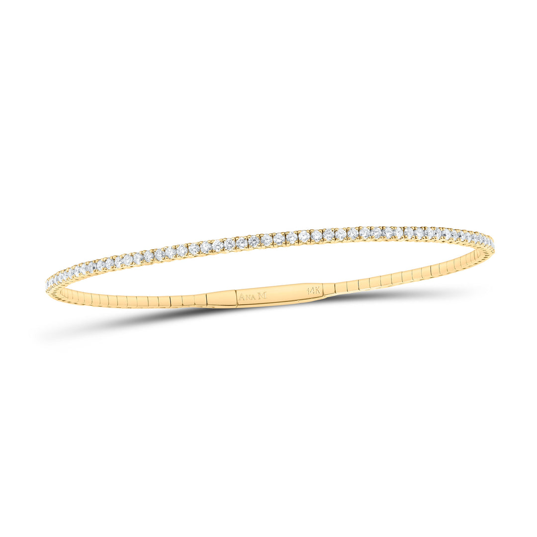 1 3/8CTW-NAT DIA ANA M FASHION TENNIS BANGLE (65X55MM) Daisy Joyeria