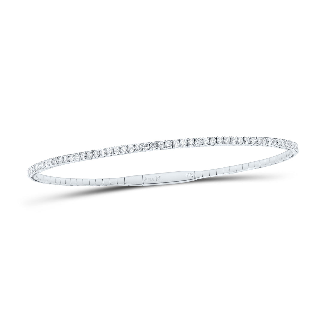 1 3/8CTW-NAT DIA ANA M FASHION TENNIS BANGLE (65X55MM) Daisy Joyeria