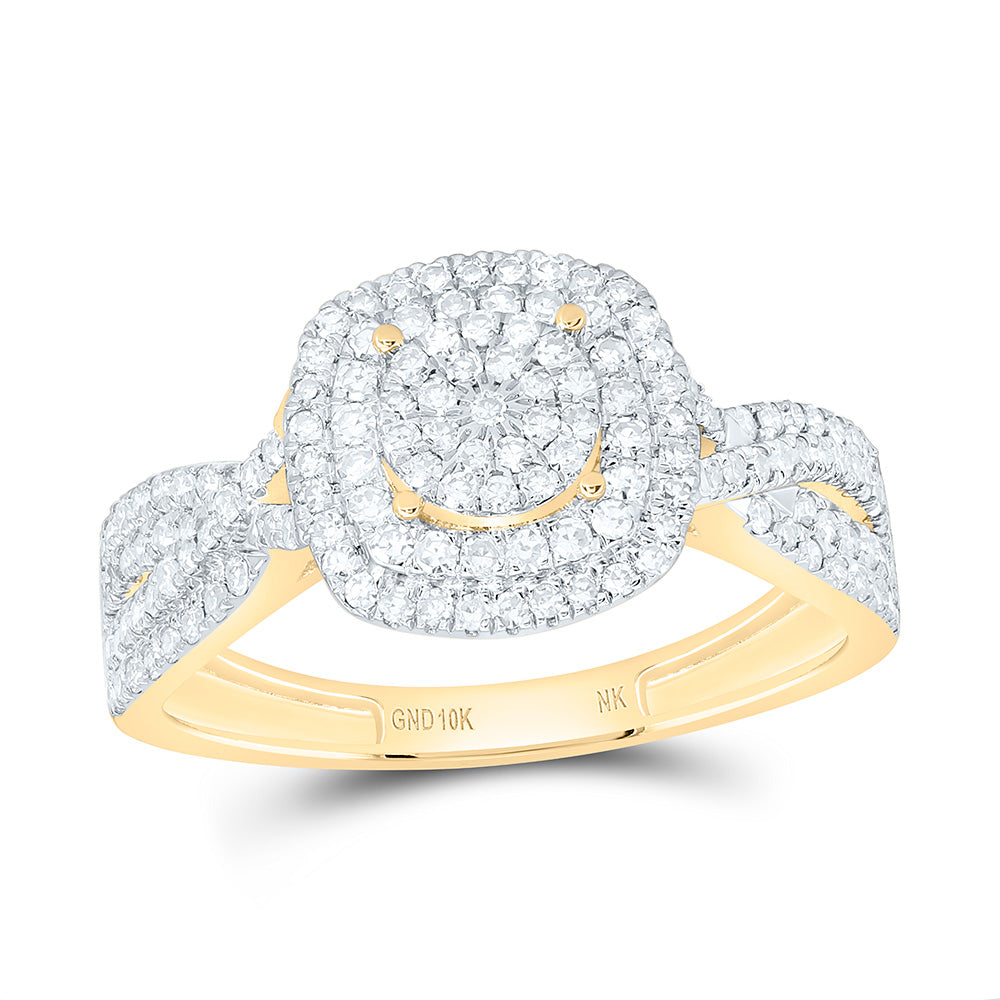 1/2CTW-NAT DIA NK FASHION CUSHION RING Daisy Joyeria
