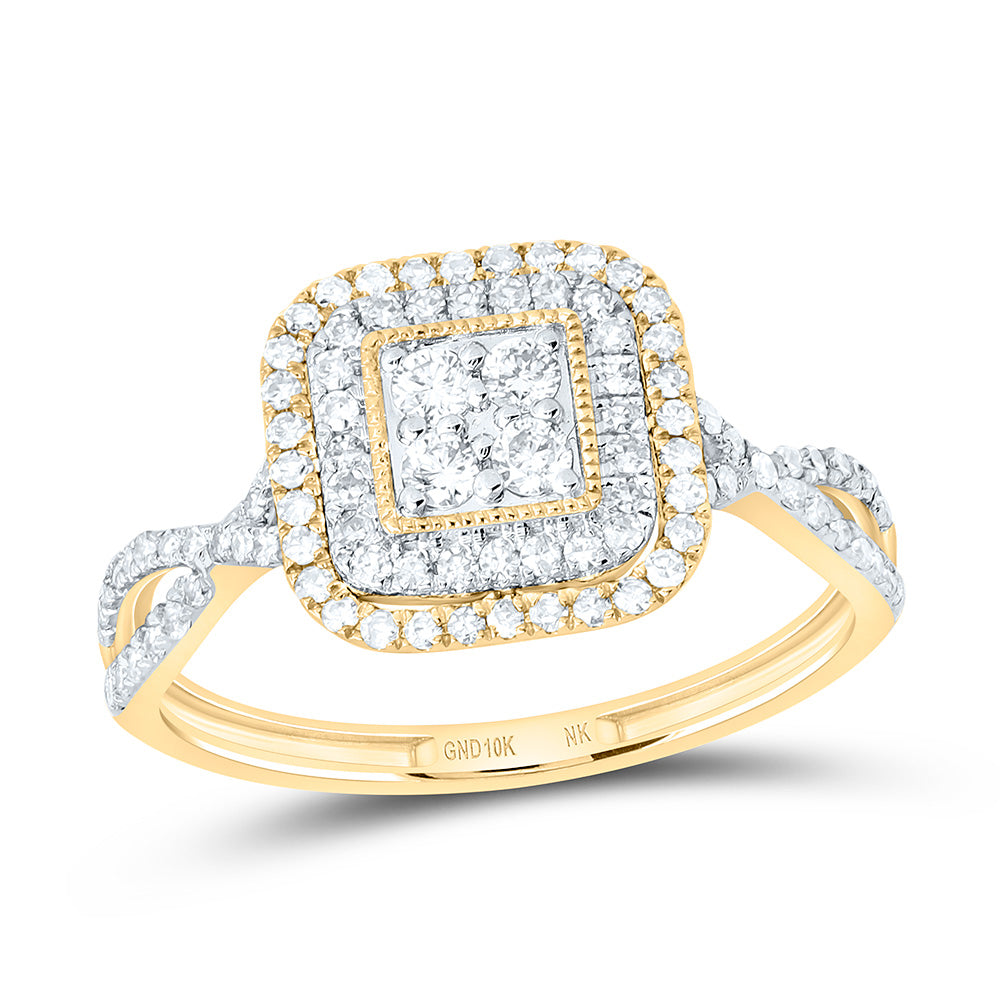 1/2CTW-NAT DIA NK FASHION RING Daisy Joyeria