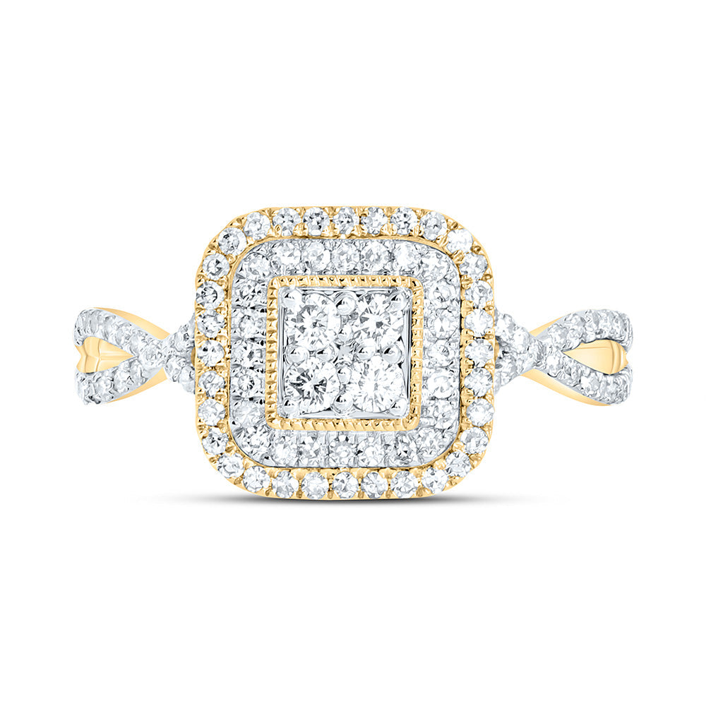 1/2CTW-NAT DIA NK FASHION RING Daisy Joyeria