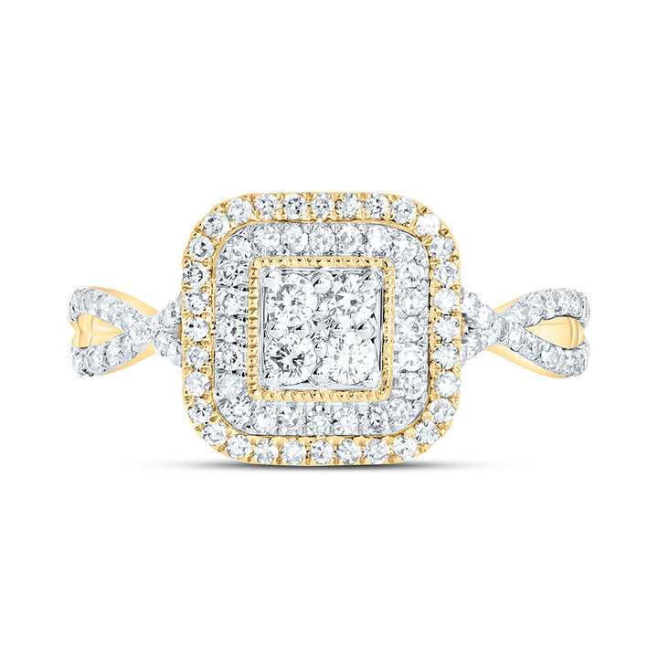 1/2CTW-NAT DIA NK FASHION RING Daisy Joyeria