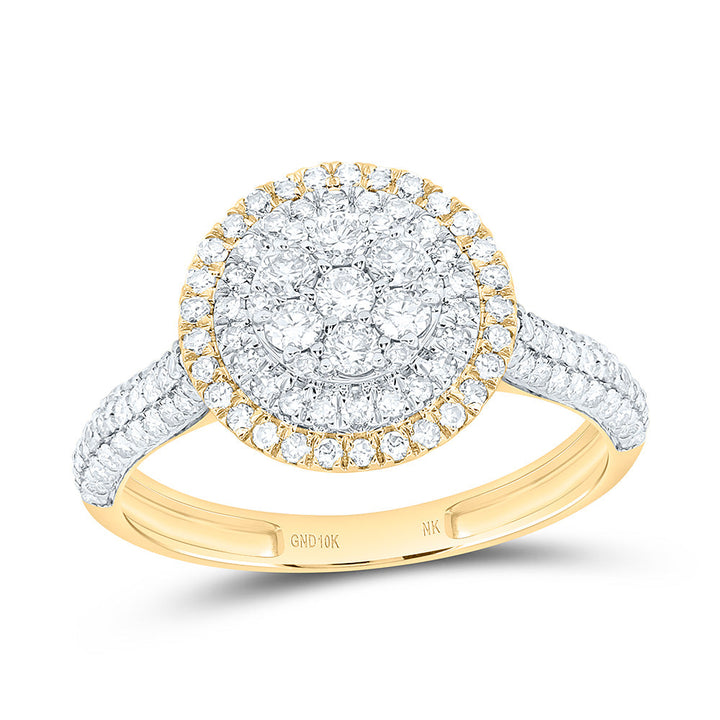 5/8CTW-NAT DIA NK FASHION ROUND RING Daisy Joyeria