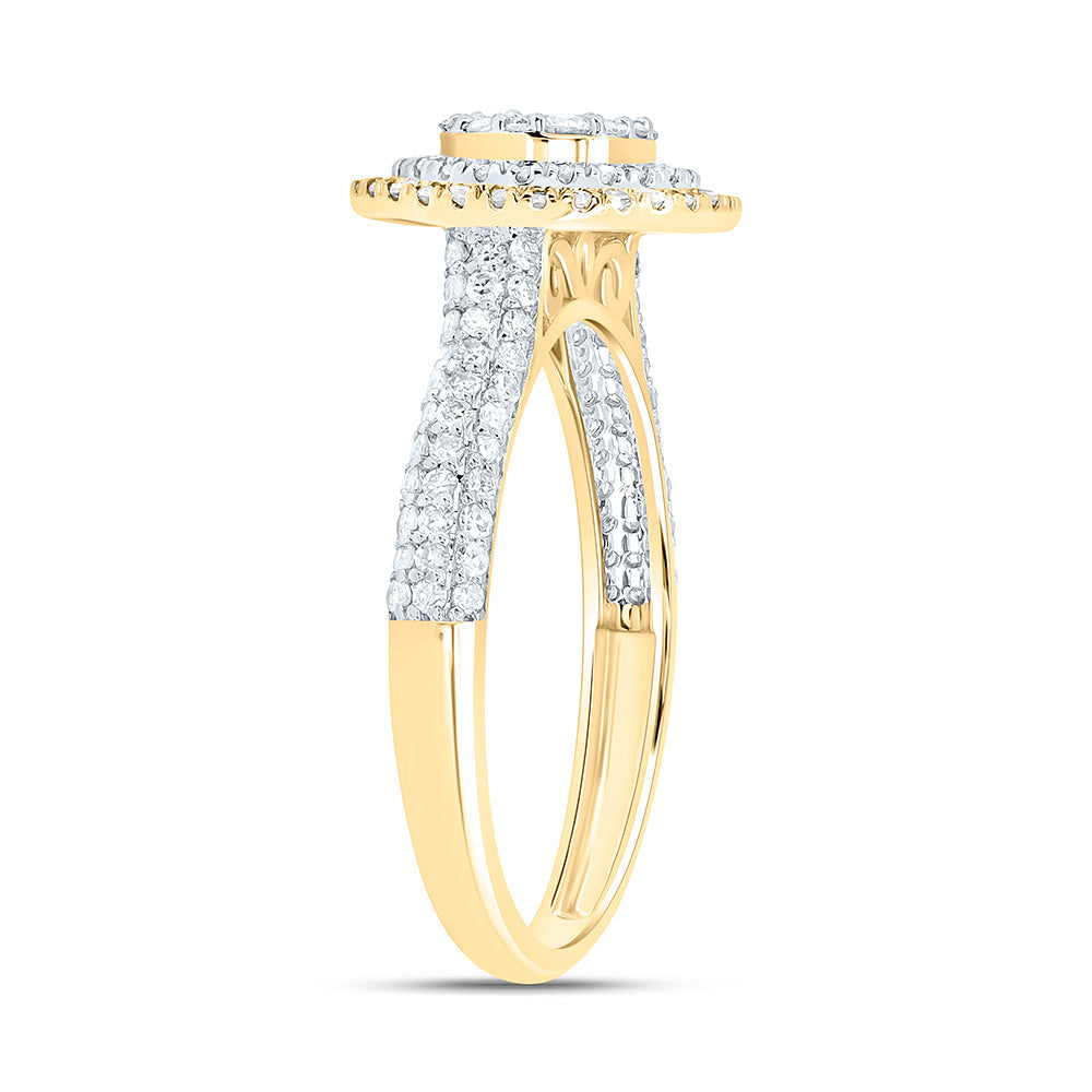 5/8CTW-NAT DIA NK FASHION ROUND RING Daisy Joyeria