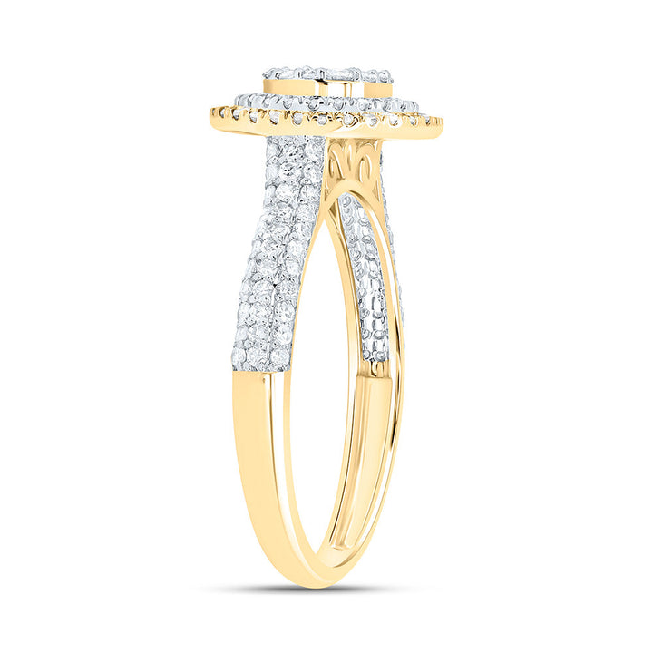 5/8CTW-NAT DIA NK FASHION ROUND RING Daisy Joyeria