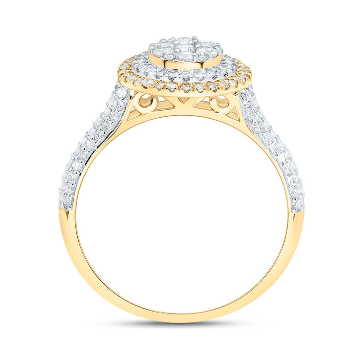 5/8CTW-NAT DIA NK FASHION ROUND RING Daisy Joyeria