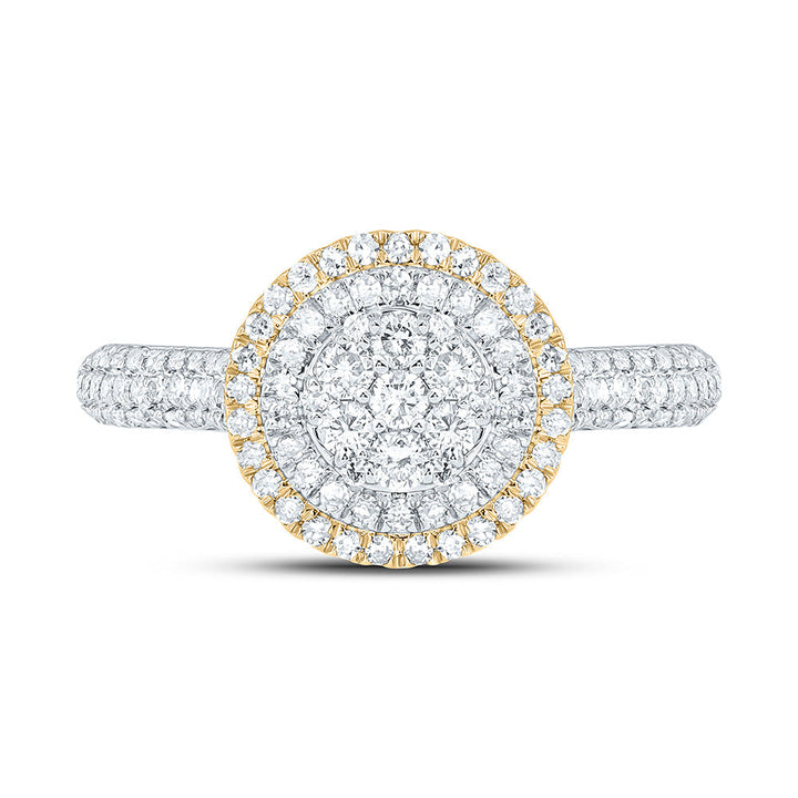 5/8CTW-NAT DIA NK FASHION ROUND RING Daisy Joyeria