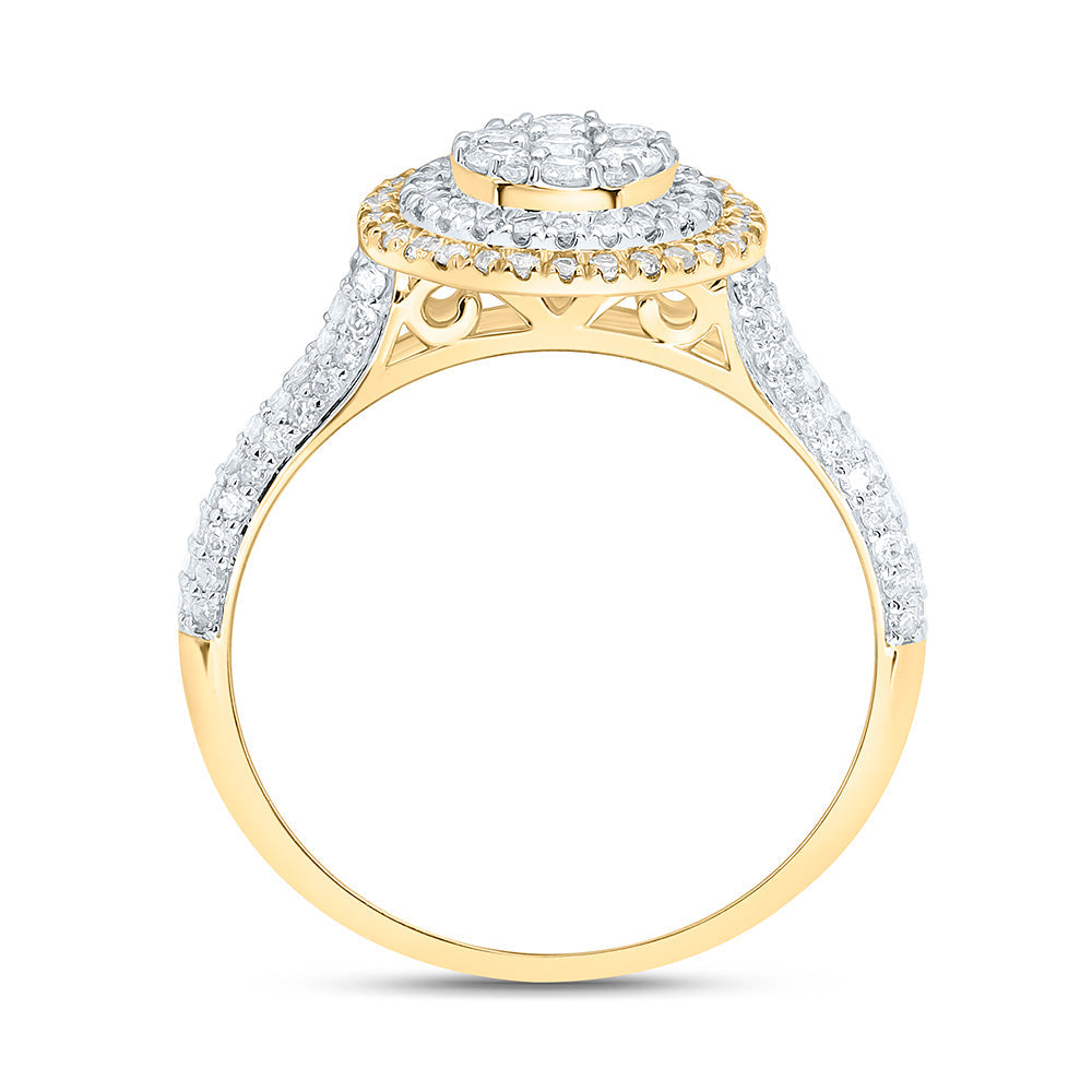 5/8CTW-NAT DIA NK FASHION ROUND RING Daisy Joyeria