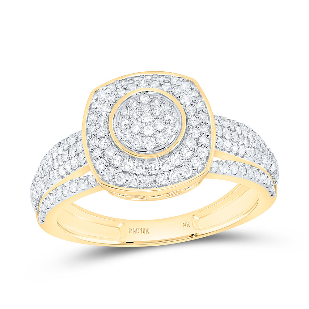 5/8CTW-NAT DIA NK FASHION CUSHION RING Daisy Joyeria