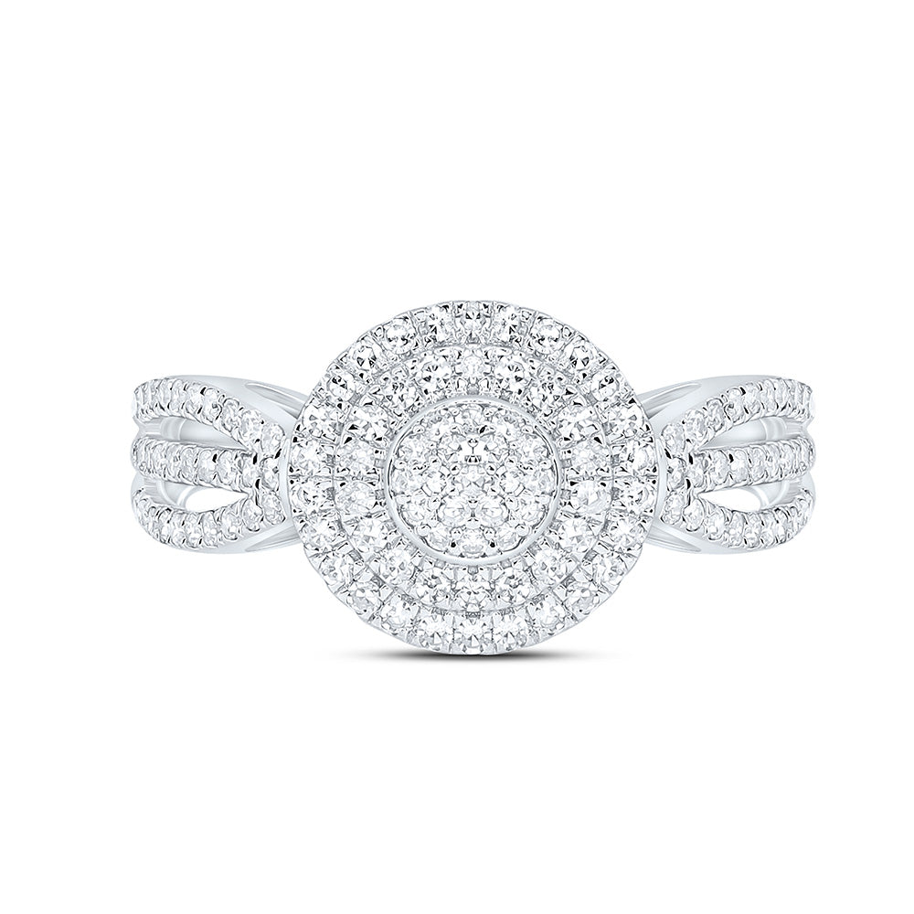 1/2CTW-NAT DIA NK FASHION ROUND RING Daisy Joyeria
