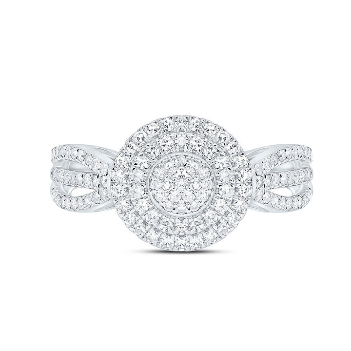 1/2CTW-NAT DIA NK FASHION ROUND RING Daisy Joyeria