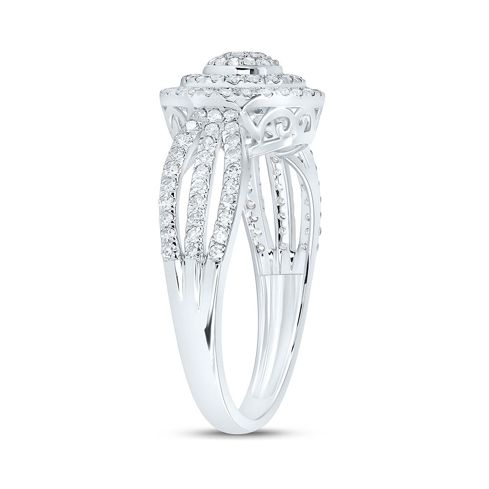 1/2CTW-NAT DIA NK FASHION ROUND RING Daisy Joyeria