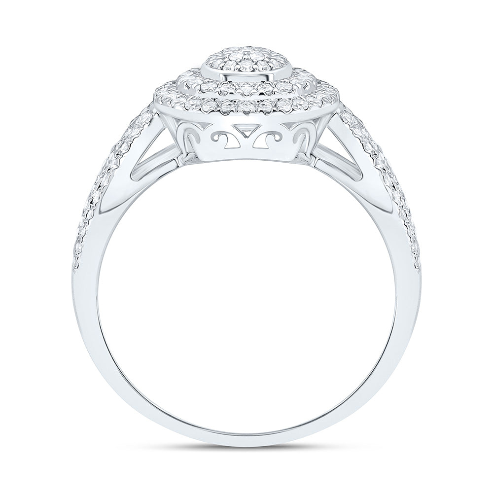 1/2CTW-NAT DIA NK FASHION ROUND RING Daisy Joyeria