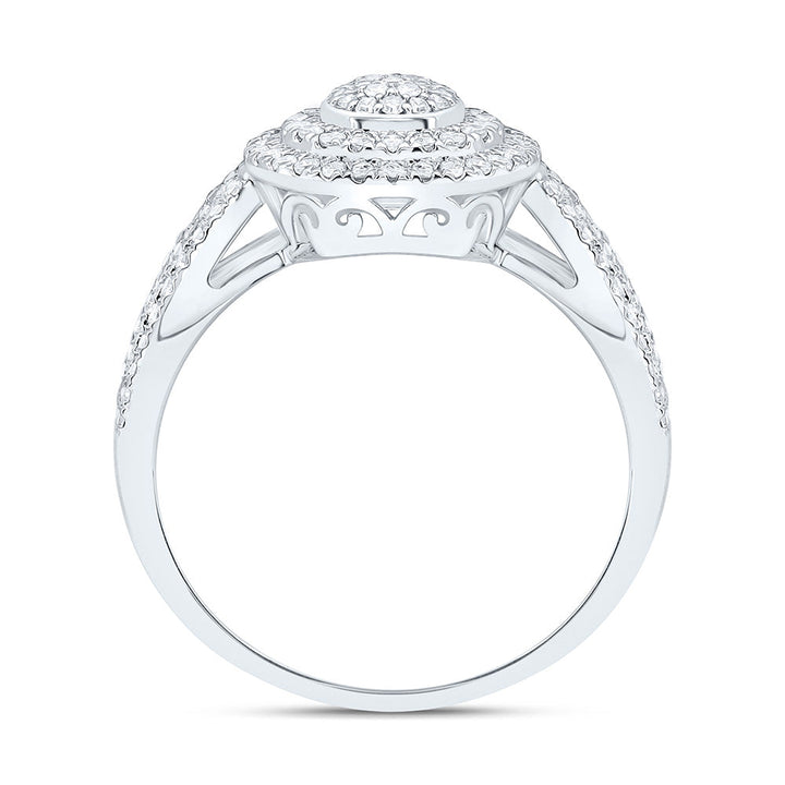 1/2CTW-NAT DIA NK FASHION ROUND RING Daisy Joyeria