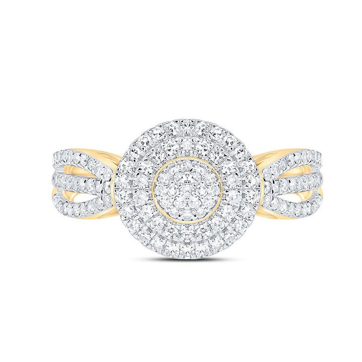 1/2CTW-NAT DIA NK FASHION ROUND RING Daisy Joyeria