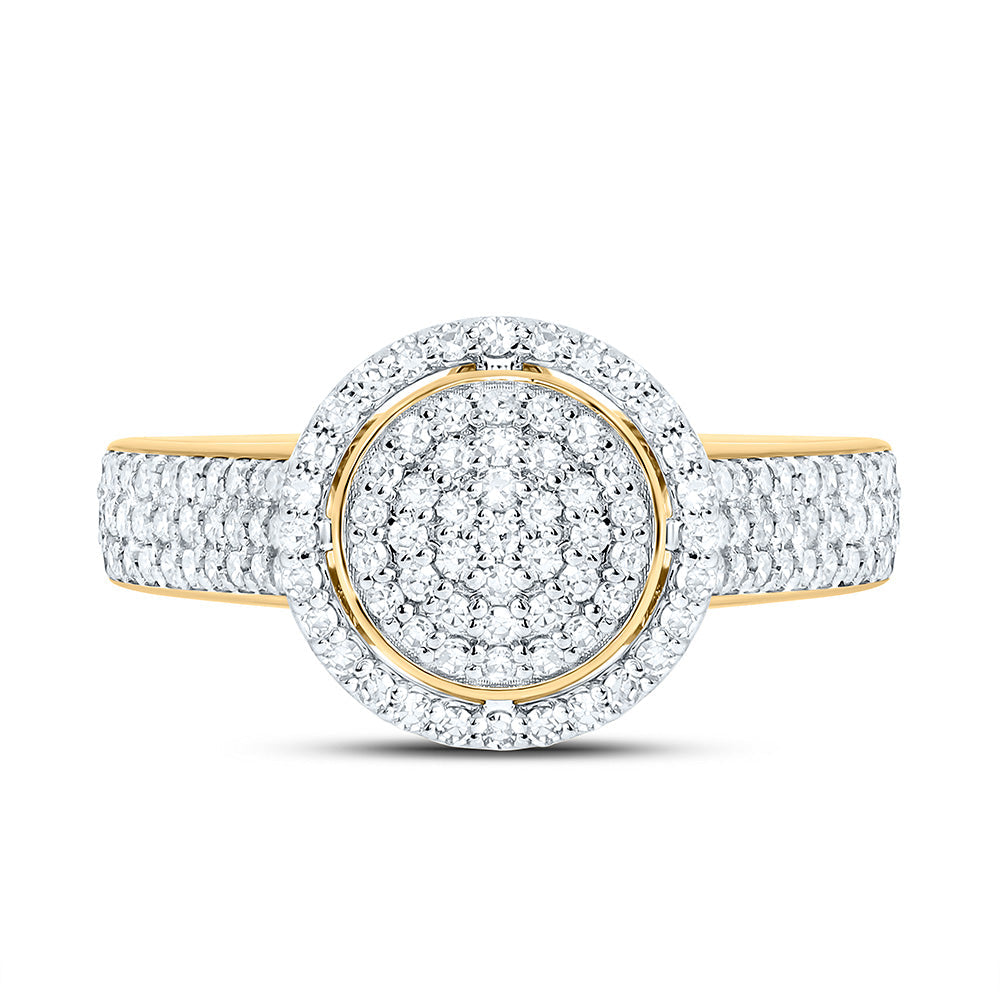 5/8CTW-NAT DIA NK FASHION ROUND RING Daisy Joyeria