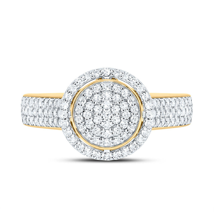 5/8CTW-NAT DIA NK FASHION ROUND RING Daisy Joyeria
