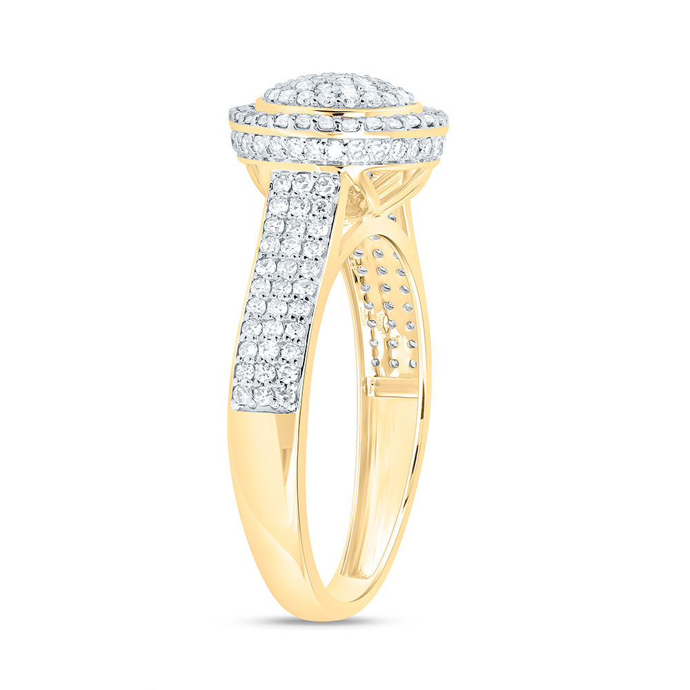 5/8CTW-NAT DIA NK FASHION ROUND RING Daisy Joyeria
