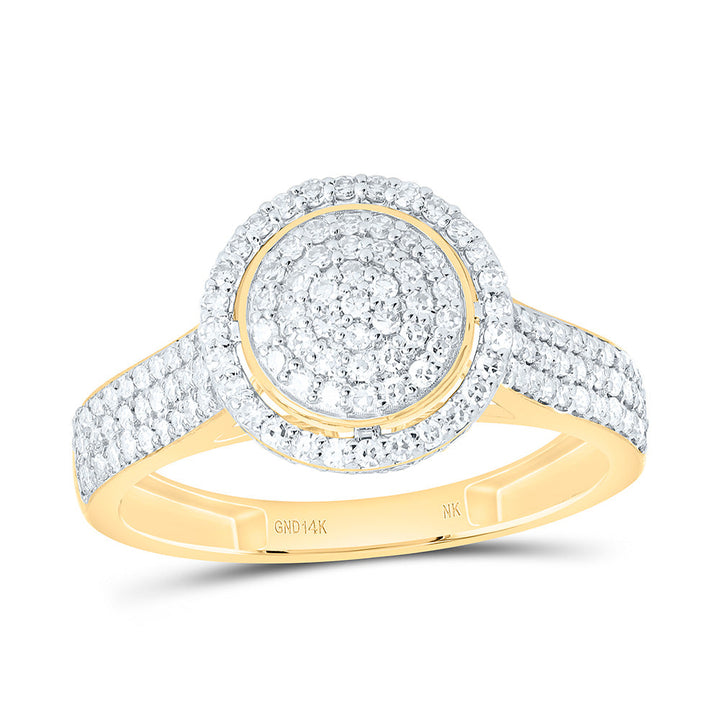 5/8CTW-NAT DIA NK FASHION ROUND RING Daisy Joyeria