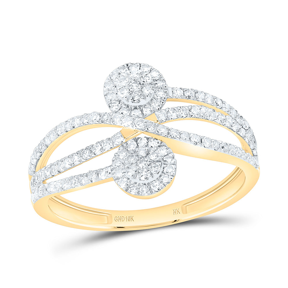 1/2CTW-NAT DIA NK FASHION RING Daisy Joyeria