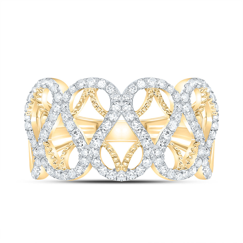 3/8CTW-NAT DIA NK FASHION RING Daisy Joyeria